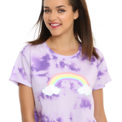 pastel rainbow tie dye shirt